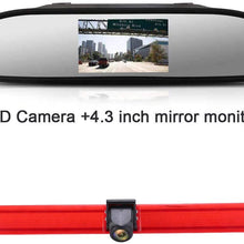HD 1280x720 Pixels 1000 TV Lines 3rd Brake Light Reversing Camera Brake lamp Parking Camera for VW T5 Multivan Caravelle Hochdach T6 MIT Hochdach ab T5 Camper Lupo 6X Seat Arosa
