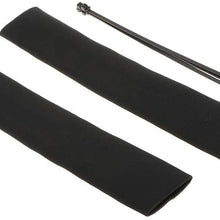 Yuanyuan Pair Black Neoprene Motorcycle Fork Gaiter Boot Seal Socks Covers Protector Durable Cable Ties for Extra Security