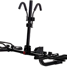 KAC Overdrive Sports K2 2” Hitch Mounted Rack 2-Bike Platform Style Carrier for Standard, Fat Tire, and Electric Bicycles – 60 lbs/Bike Heavy Weight Capacity – Smart Tilting – RV Use Prohibited