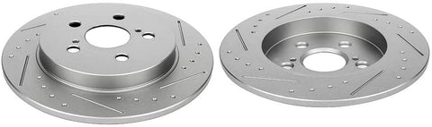 Brake Rotor(2) Slotted ANGLEWIDE Rear fit for 2004-2009 for Kia Spectra,2005-2009 for Kia Spectra5