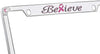 Warrior Breast Cancer Pink Ribbon ‘Believe’ License Frame Designed with Pink Crystals from Swarovski