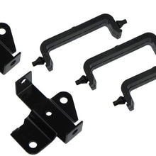 Inline Tube (I-9-3) 4 Core Radiator Mounting Brackets and Insulators Compatible with 1964-67 Pontiac A-Body GTO, Lemans and Tempest