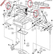 No. 1 accessories Ball Joint Kit,Set of Tie Rod End with Grease Fitting Fits for Club Car DS Golf Carts (1976-2008)
