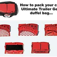 Andersen Camper Levelers | Trailer Gear Duffel Bag 3600 | 2 Camper Levelers, 4 TUFF Chocks, 1 Rapid Jack & Rubber Pad, 1 Clean Step, 4 TUFF Pads | Best RV Leveling | Includes 2 Bumper Stickers