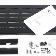 SAVEMORE4U18 Multi Purpose Foldable Rear Door Utility Cargo Shelf Storage Rack Tailgate Table Fit Compatible for Jeep Wrangler JK JKU 2007-2017 Cargo Carrier Support up to 75lb