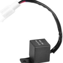 Moonyeu Motorcycle 2 PIN Flasher Relay, 12V DC Relay Decoder for LED Turn Signal Light for Honda for Kawasaki