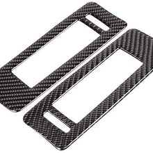 YIWANG Real Carbon Fiber Car B Pillar Air Conditioner Outlet Cover Trim 2pcs for Land Rover Discovery Sport 2015-2019 Auto Accessories