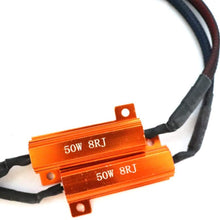 SUBALIGU 2pcs 7443 7440 7441 Turn Signal Light or Backup Light LED Resistor Kit Relay Harness Adapter Anti Flicker Error Decoder Warning Canceller (2pcs 7443-Resistor Decoder)