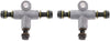 Yuanyuan MagiDeal 2 X New Hot Front Double Brake Tee Fitting Connector Fit for Motorcycle