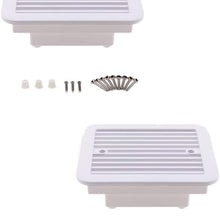 HNIWDJ 2Pcs 12V Universal RV Side Air Vent 2000RPM Cooling Trailer Exhaust Fan Caravan Effective Ceiling Mount Ventilation (Color : White)
