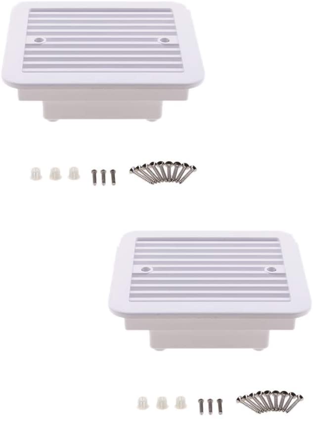 HNIWDJ 2Pcs 12V Universal RV Side Air Vent 2000RPM Cooling Trailer Exhaust Fan Caravan Effective Ceiling Mount Ventilation (Color : White)