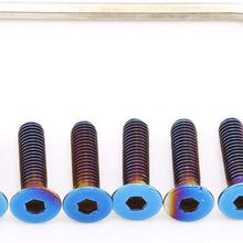 Kyostar Stainless Steering Wheel Screw Bolts Burnt Titanium Blue Steering Wheel Bolts Screw