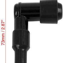 X AUTOHAUX Black Spark Plug Cap Boot Waterproof Non Resistor for CG125 GS125 GN125 WY125 CD110 Motorcycle Scooter Dirt Bike ATV