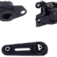 Ashimori Compatible With 2009-2011 Nissan Versa 1.6L Engine Motor Mount Set A4347 A4312 A4318