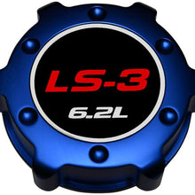VMS RACING BLUE OIL CAP LS3 6.2L in Billet Aluminum Compatible with Chevy Corvette C6 V8 Engines 08-13 2008-2013