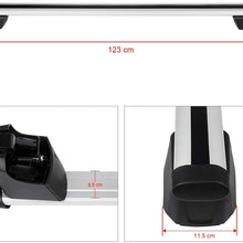 OCPTY Cross Bars Roof Rack Fit For Audi Q5 2018-2020,for Audi SQ5 2018-2020 Luggage Racks Rooftop Cargo Carrier Bag Luggage Kayak Canoe Bike Snowboard Skiboard