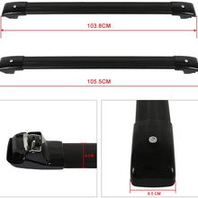 ECCPP Roof Rack Crossbars fit for Benz GLK270 GLK350 2009-2015 Rooftop Luggage Canoe Kayak Carrier Rack - Fits Side Rails Models ONLY