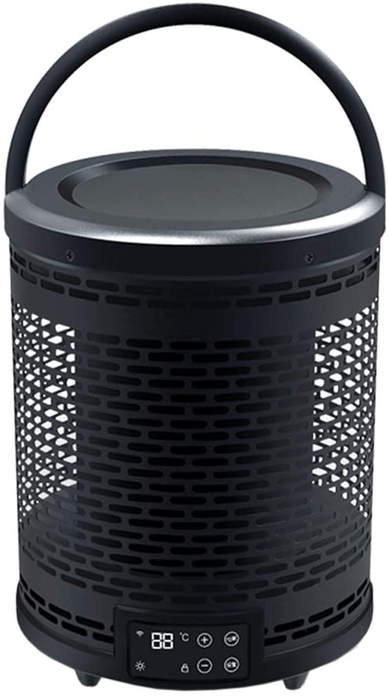 OCYE Household Heater, Indoor Stove Heat Storage Electric Heater, no Light, no Noise, Dumping Power Failure, Used in Bedroom, Living Room, Office, Black
