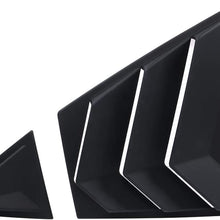 IKON MOTORSPORTS | Window Louvers Compatible With 20-21 Toyota Corolla | Matte Black Rain Sun Shade Guards Quarter Panel Side 4PC Set