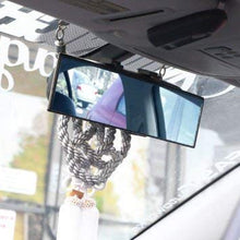 iJDMTOY Universal Fit JDM 300mm 12-Inch Wide Anti-Glare Blue Tint Flat Clip On Rear View Mirror for Car SUV Van Truck, etc