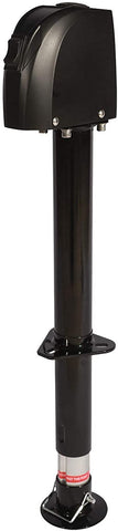 12V DC Electric Trailer Jack with Ground Wire Connection - 2,000lb Lift Capacity