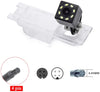 eHANGO Car Rear View Camera with 4 Pin to RCA Cable Bracket License Plate Lights Housing Mount for Buick Regal/Buick Excelle XT/Chevrolet Vectra/Chevrolet Malibu/Vauxhall (12 LED)