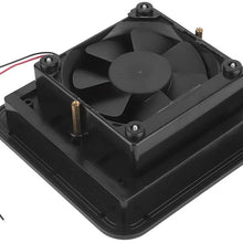 SANON 12V 4W Cooling Fan with Shutters Vent One‑Way Side Strong Wind Air Exhaust Car Styling Camper Accessories