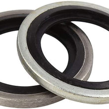 X AUTOHAUX 10pcs 19x28x3mm G1/2 BSP Car Engine Oil Drain Crush Flat Bonded Washer Seal Gaskets