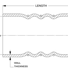 HPS (CAC-500-L7-HOT) Orange 5" CAC Silicone Hose