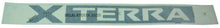 Roof Rack Side Rail Mounted Xterra Logo Decal LH or RH Compatible with Nissan Xterra New