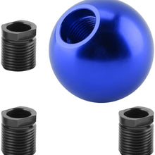 Aramox Gear Shift Knob, Car Universal Manual Knob Gear Shift Head Round Ball Shape (Blue)