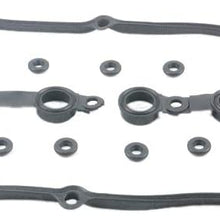 153307701 Valve Cover Gasket Set with 15 Bolt Grommets for BM-W E36 E39 320i 325i 328i 330i 525i 528i 530i X5 Z3 with M52 M54 Engine 11129070532 11120034108 11121726537 AKWH
