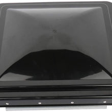 ZENITHIKE 90112-C Replacement RV Roof Vent Cover Camper Motorhome Trailer Ventline VL200-B Black 14 x 14 1 pack Roof Vent Lid