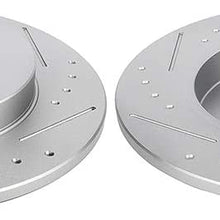 AUTOMUTO Front Rotors Slotted Discs Brake Rotor fit for CT0h,for Pontiac Vibe,for TOYOTA Corolla/Matrix/Prius/Prius Plug-In/Prius Prime