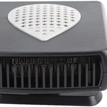 Qiilu Car Heater Fan,Car Portable Heater Fan Windscreen Demister Ventilation Defroster ABS DC12V Car Auto Heating Fan
