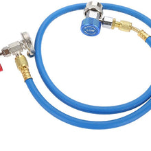 Refrigerant Recharge Hose, R134a Car Refrigerant Recharge Hose Gas Can Fitting Pipe Can Tap for R502 R-12 R-22