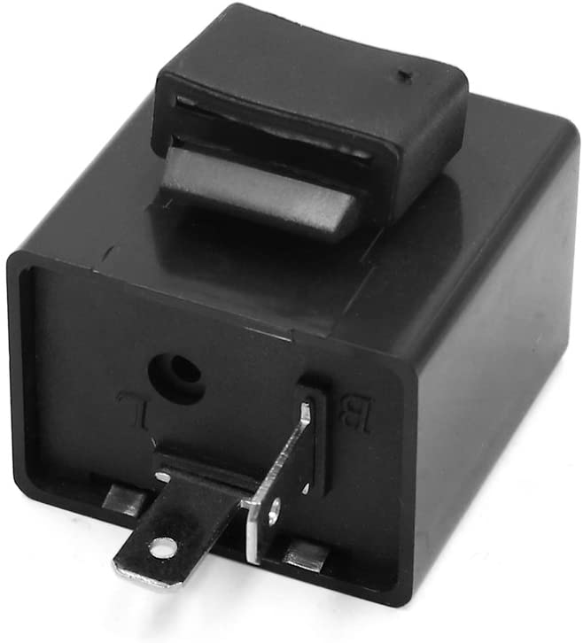 uxcell 6-12V 2 Pin Beeper Flasher Relay for Motorcycle Turn Signal Light Indicator