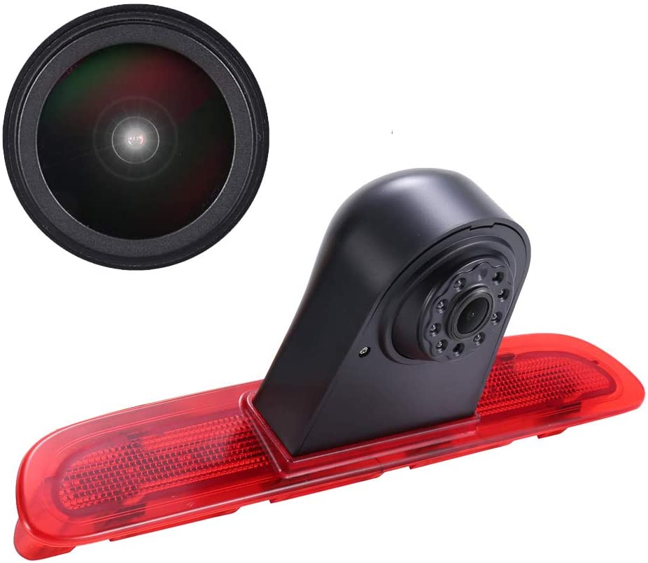 HD 1280x720 Pixels 1000 TV Lines 3rd Brake Light Reversing Camera Brake lamp Parking Camera for Toyota Commuter HiAce H200 MK5 Van LWB Trh Kdh Tailgate Bus 3rd Transporter+4.3