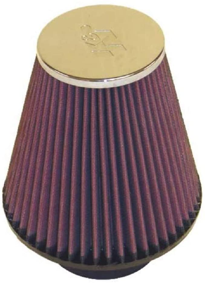 K&N Universal Clamp-On Air Filter: High Performance, Premium, Washable, Replacement Filter: Flange Diameter: 3 In, Filter Height: 6 In, Flange Length: 1.75 In, Shape: Round Tapered, RC-4290