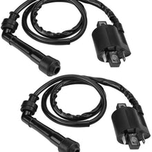 SEMOLTO Ignition Coil,2 Ignition Coils for Suzuki VL800 VL800T VL800Z Boulevard C50 2005-2019.