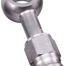 MSJFUBANGBM AN3 10mm Stainless Steel Brake Hose Fitting Ends Adapter for Car Auto Motorcycle C6UB (Color : V)