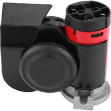 Gorgeri 12V 139DB Loud Electronic Snail Ultra Compact Dual Air Horn for Motorcycle Yacht Boat