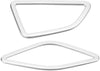 Hlyjoon Car ABS Chrome Dashboard Air Conditioning Vent Outlet Frame Trim Dashboard Air Vent Frame Trim Fit for Auto 2 Series F45 F46 218i 220i 2015 2016 2017