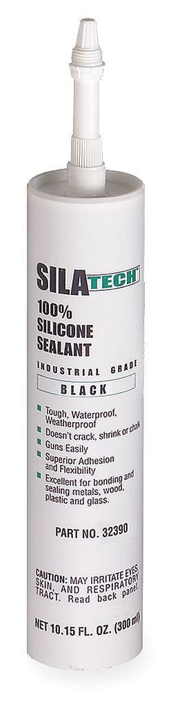Silicone Sealant, 10.15oz Cartridge, Black