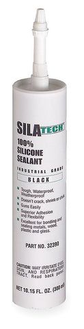 Silicone Sealant, 10.15oz Cartridge, Black