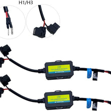 AnyCar Led Headlight Bulb Canbus H4 9003 Resistor Anti-flicker Harness Warning Conversion Kit Error Free Decoder (H4/9003/HB2)