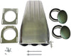 DEMOTOR PERFORMANCE Polished Bug Catcher Hood Scoop For Single/Dual Carburetor Quad Carb 5-1/8