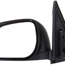 SCITOO Tow Mirrors fit 2006-2008 for Toyota RAV4 Limited Sport with Power Adjusting Manul-Folding Features (Driver Side)