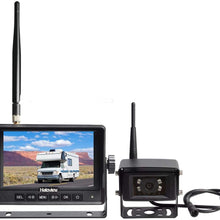 Haloview MC5101 Digital Wireless Backup Camera System Kit 5'' LCD Reversing Monitor and IP69K Waterproof Rear View Camera for Truck/Trailer/Bus/RV/Pickups/Camper/Van/Farm Machine Car