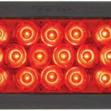 GG Grand General 76522 Red/Red LED Strobe Light (Oval Pearl Grommet and Pigtail)